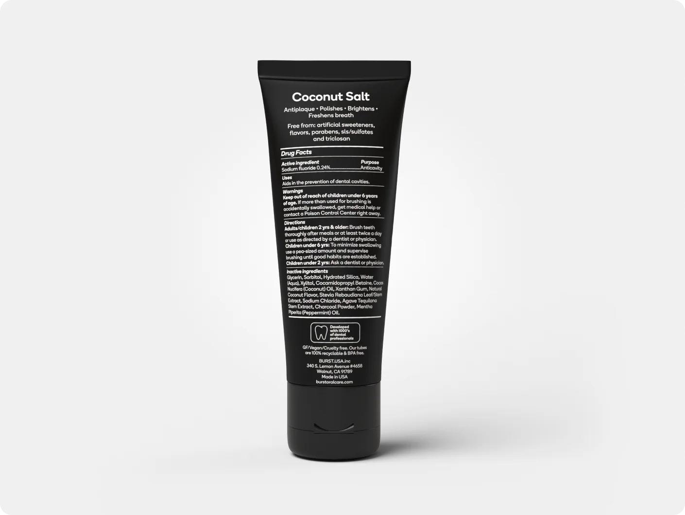 Charcoal Coconut Salt Toothpaste Refill - Image 3